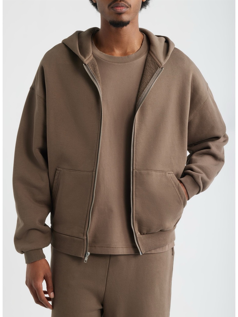 Elwood Core Zip Hoodie Vintage Brown Medium NWT